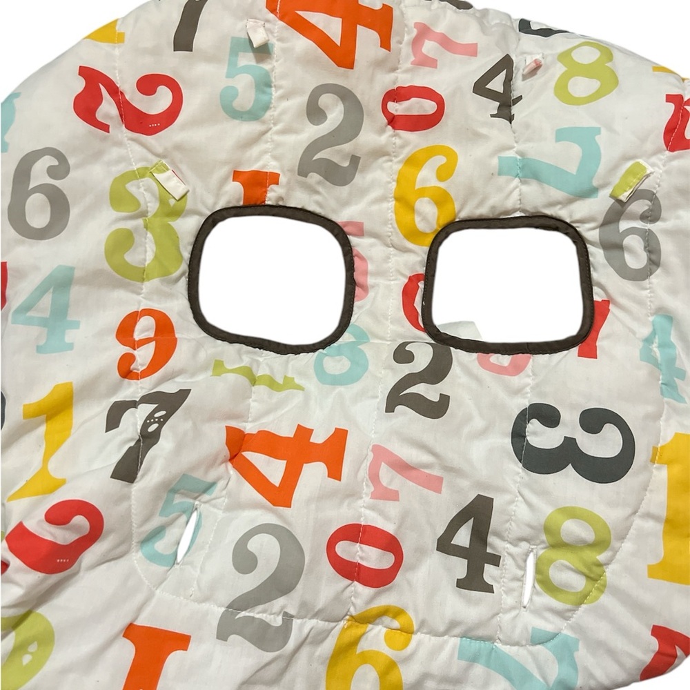 Colorful Number Print Baby Seat Cover